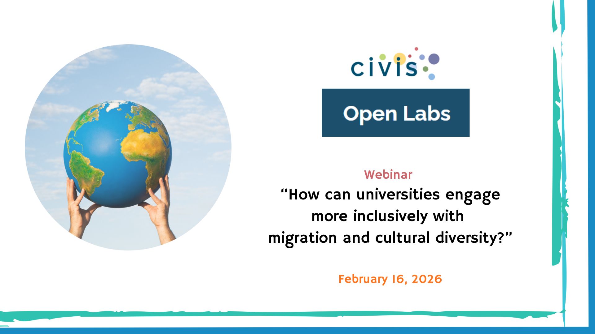 Noticia Webinar CIVIS Inclusively diversity