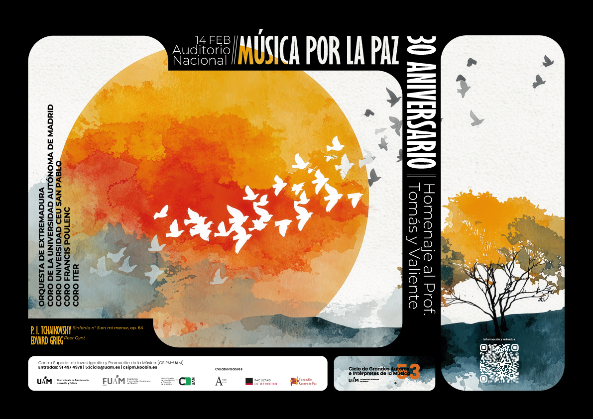 Cartel del concierto: Música por la Paz de 2026