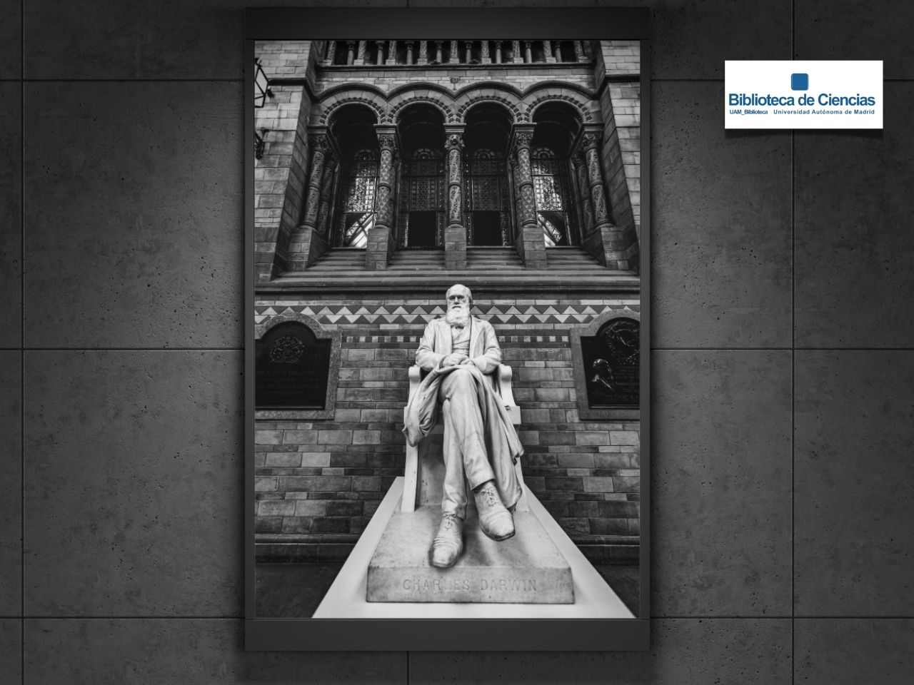 Charles Darwin en la Biblioteca de Ciencias