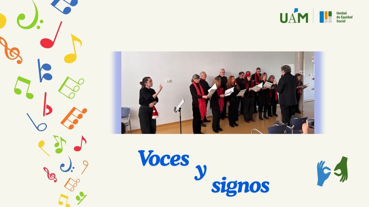 Noticia Voces y signos: primera interpretación en lengua de signos del Coro de la UAM