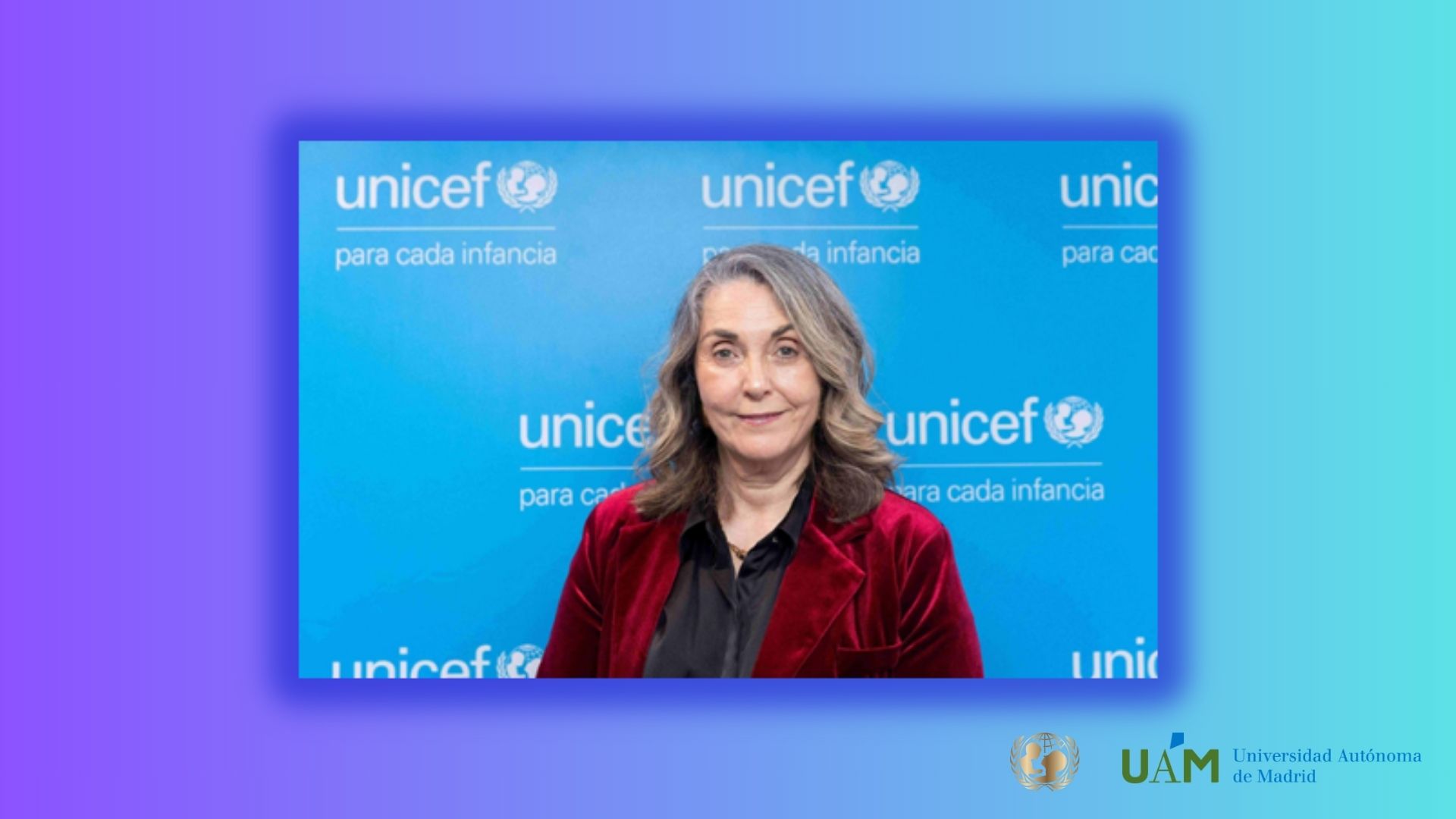 Mª Ángeles Espinosa, Presidenta de UNICEF
