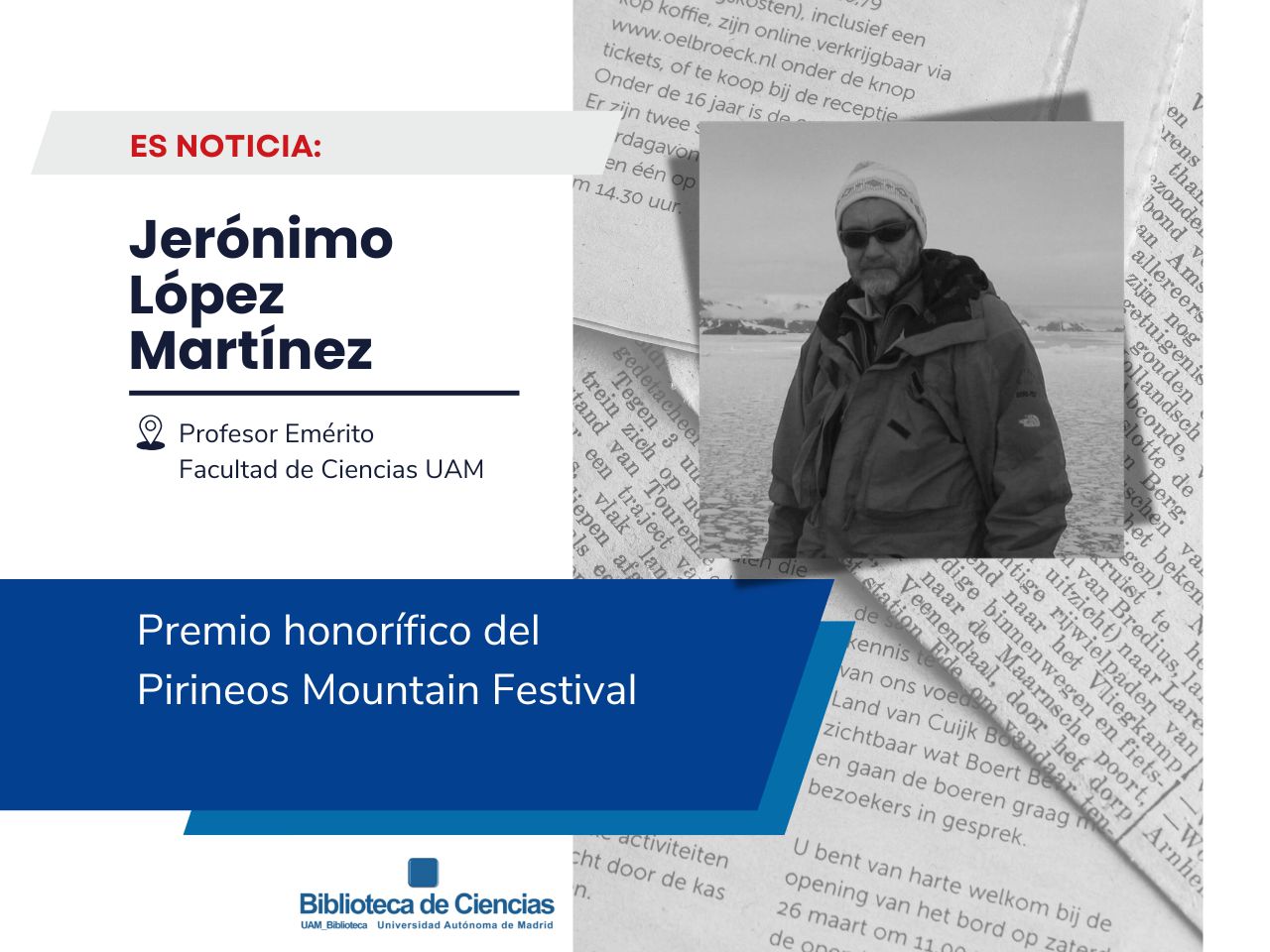 Es noticia… Jerónimo López Martínez