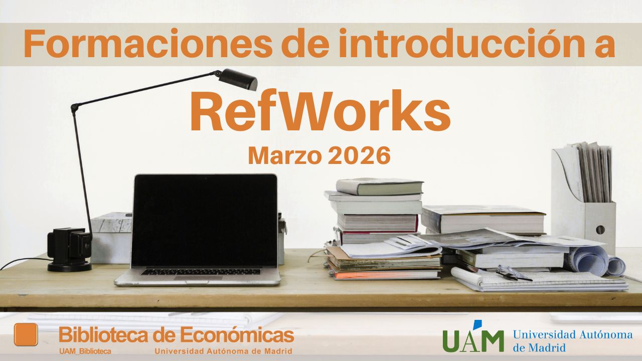 Cartel las formaciones de introducción a RefWorks