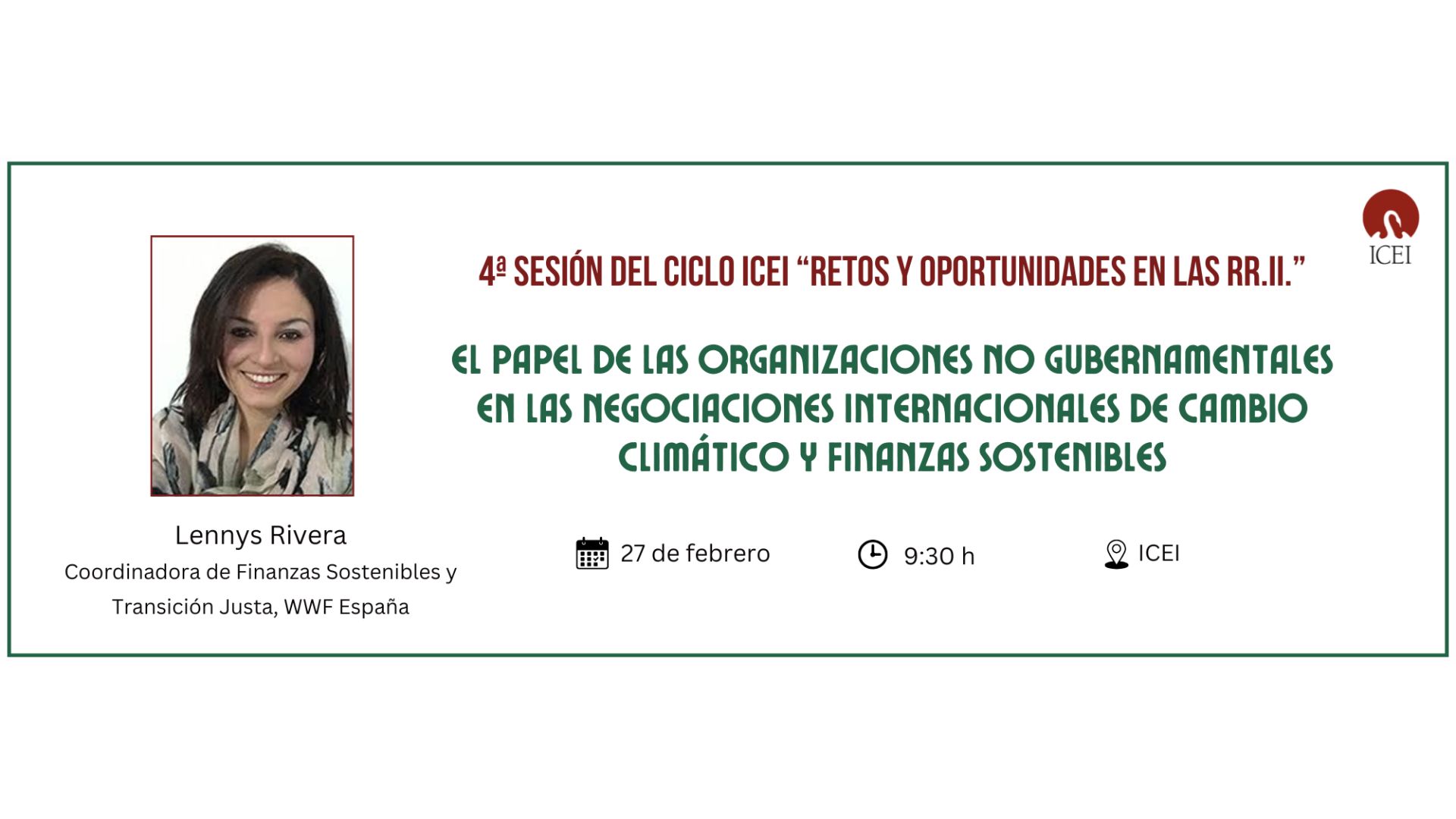 4ª sesión ciclo ICEI: 