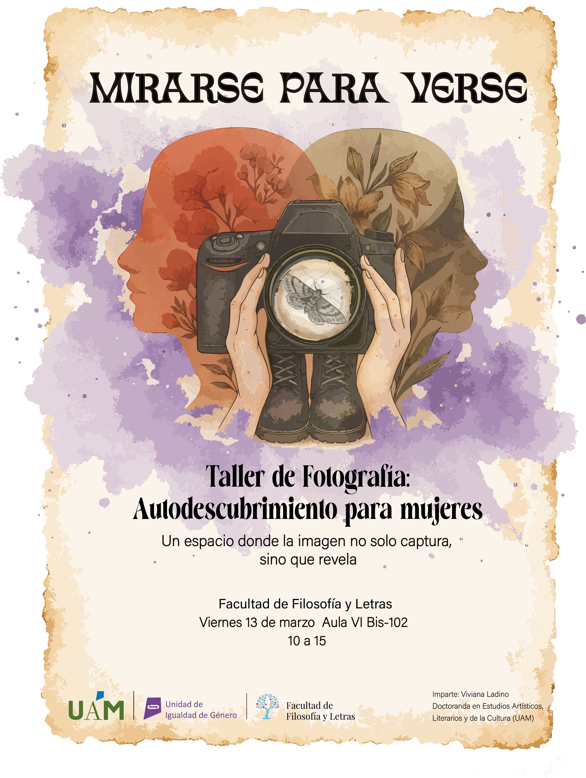 8M 2026 TALLER DE FOTOGRAFIA: MIRARSE PARA VERSE. AUTODESCUBRIMIENTO PARA MUJERES