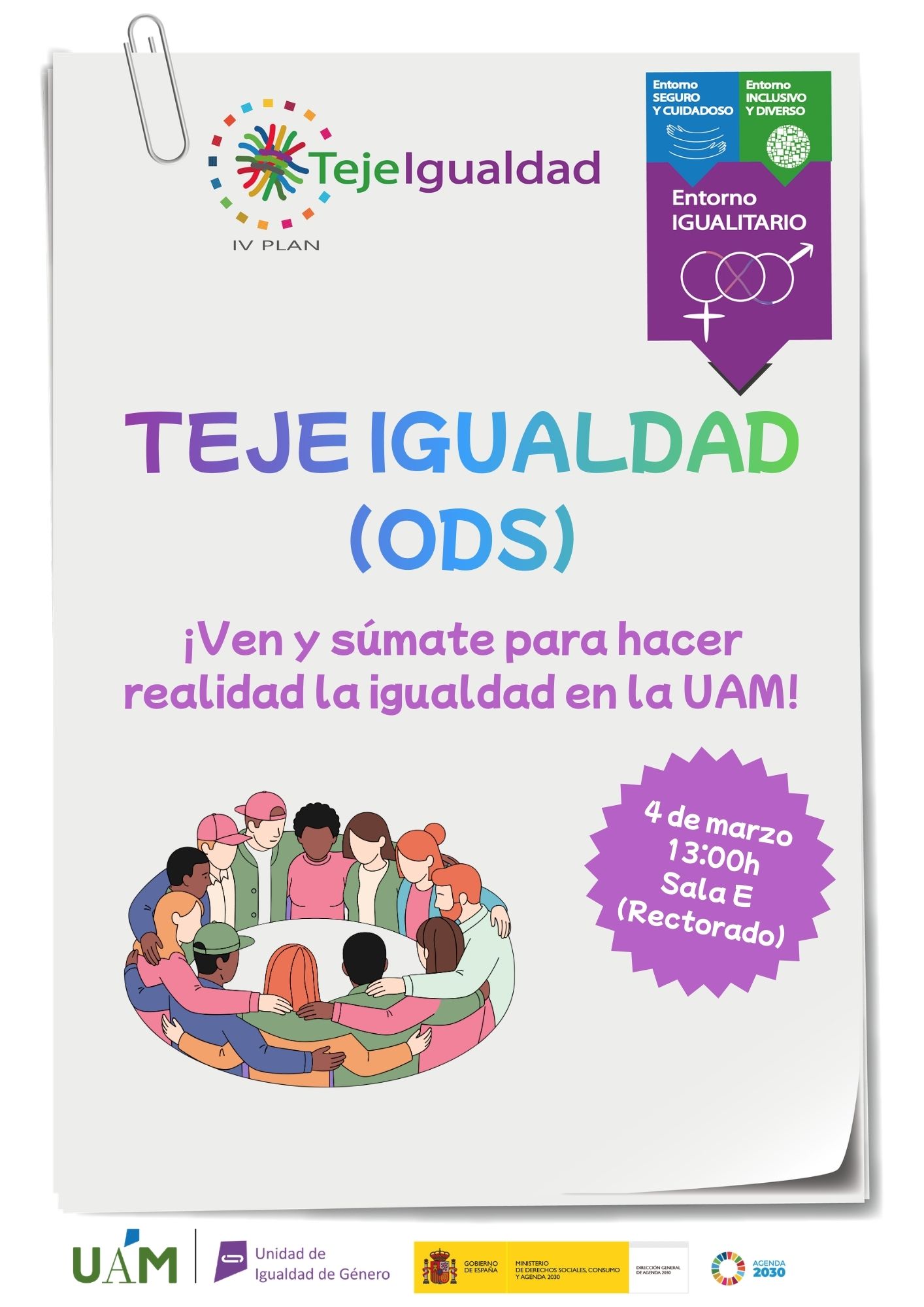 8M 2026 JORNADA DE PRESENTACIÓN PROJECTO TEJE IGUALDAD ODS