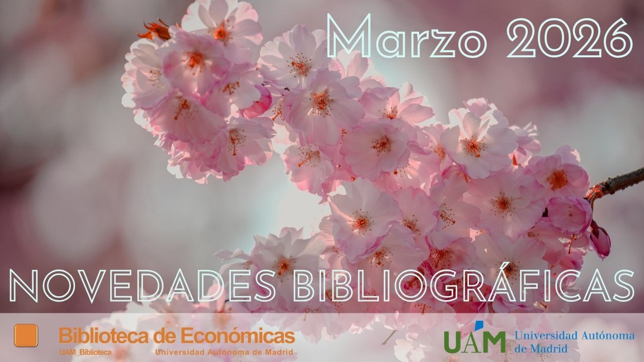 Cartel publicitando las novedades bibliográficas de marzo 2026