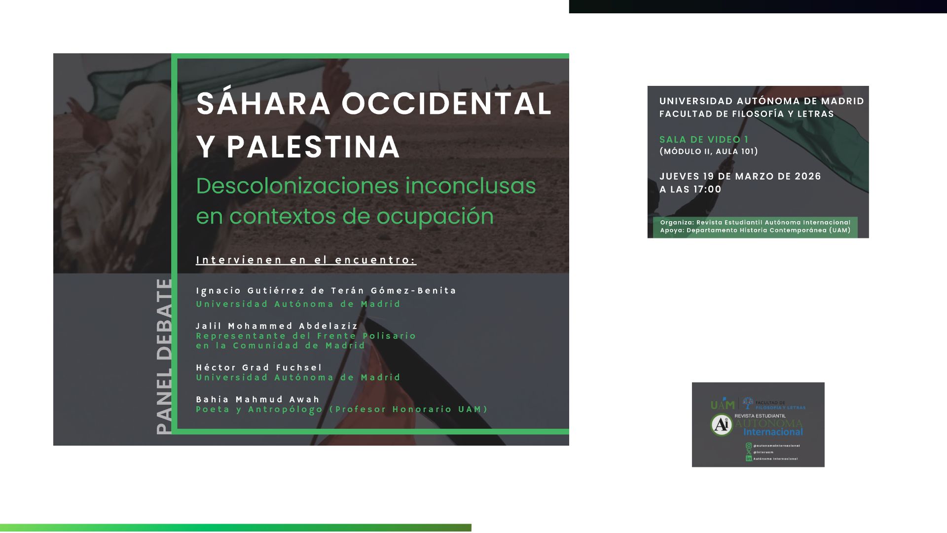 Noticia Sahara Occidental Palestina