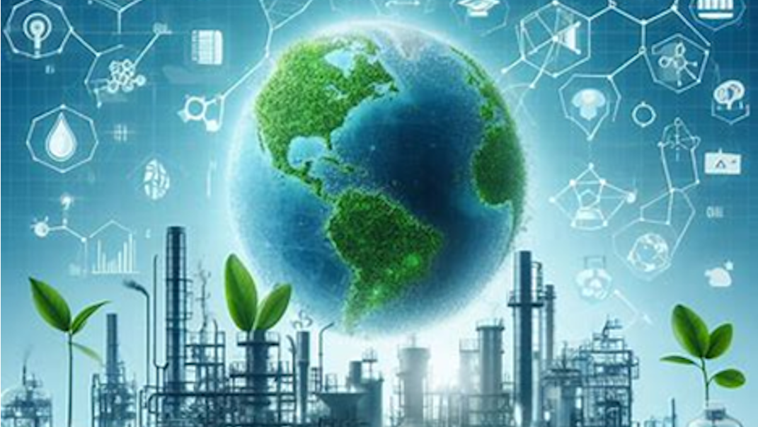 bola del mundo sobre empresa quimica
