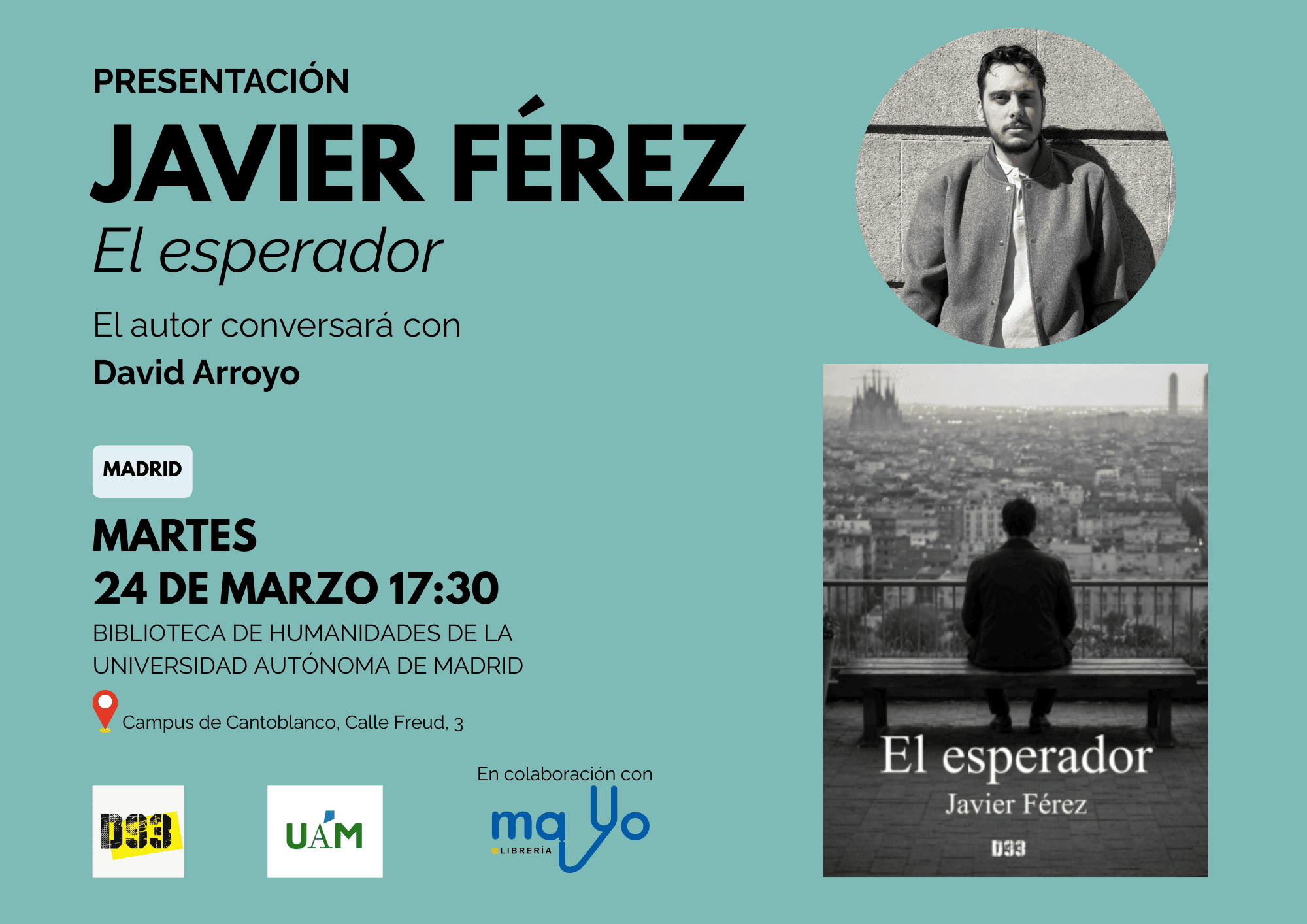 Presentación del libro de Javier Férez en la Biblioteca de Humanidades