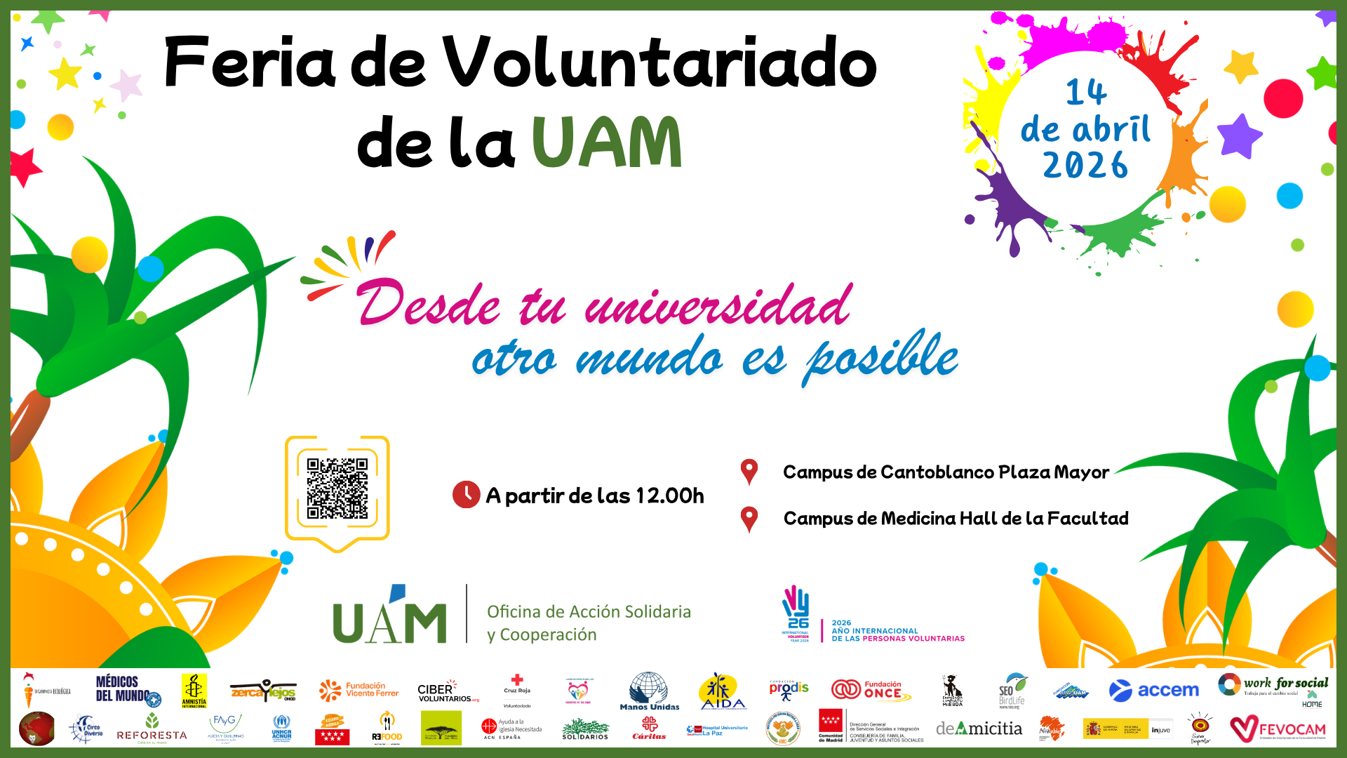 OASC IMG N_Anuncio de la Feria de Voluntariado de la UAM