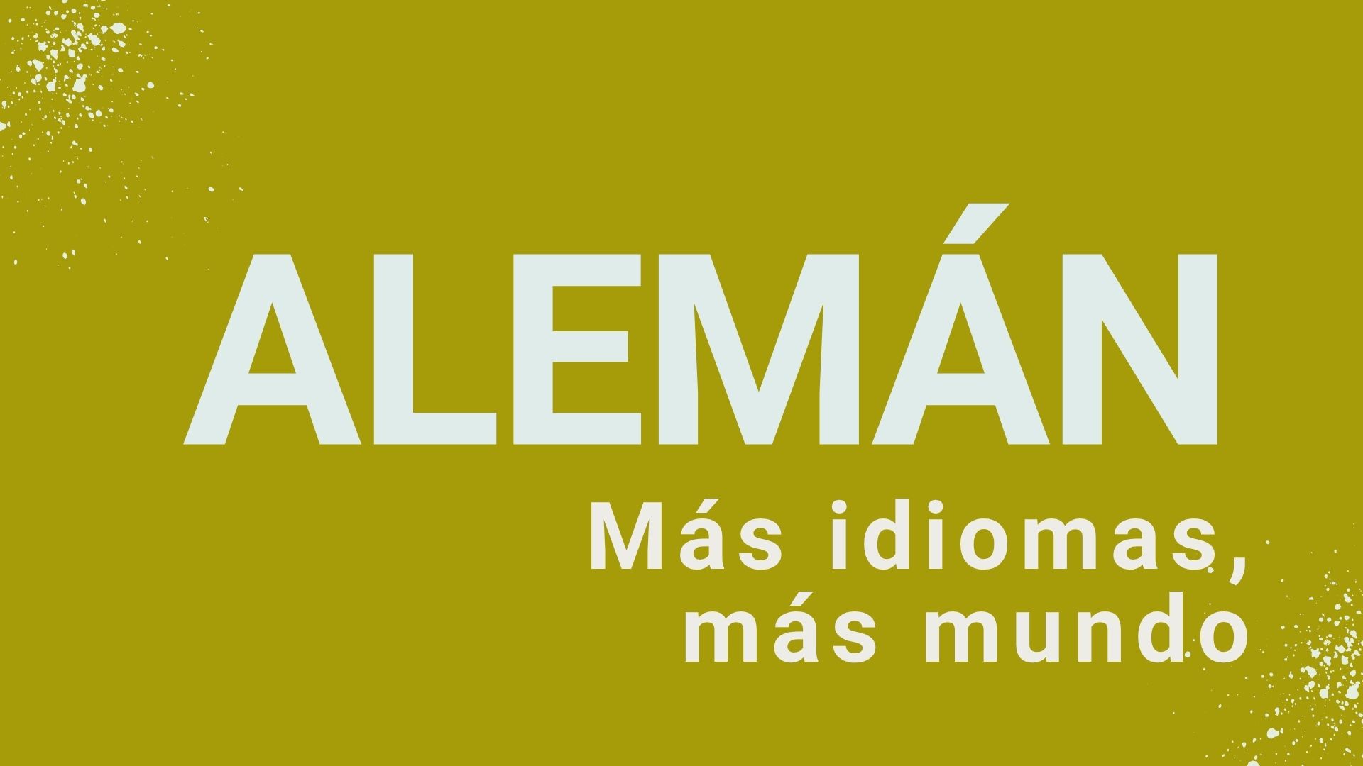Imagen que anuncia nuevo curso de alemán