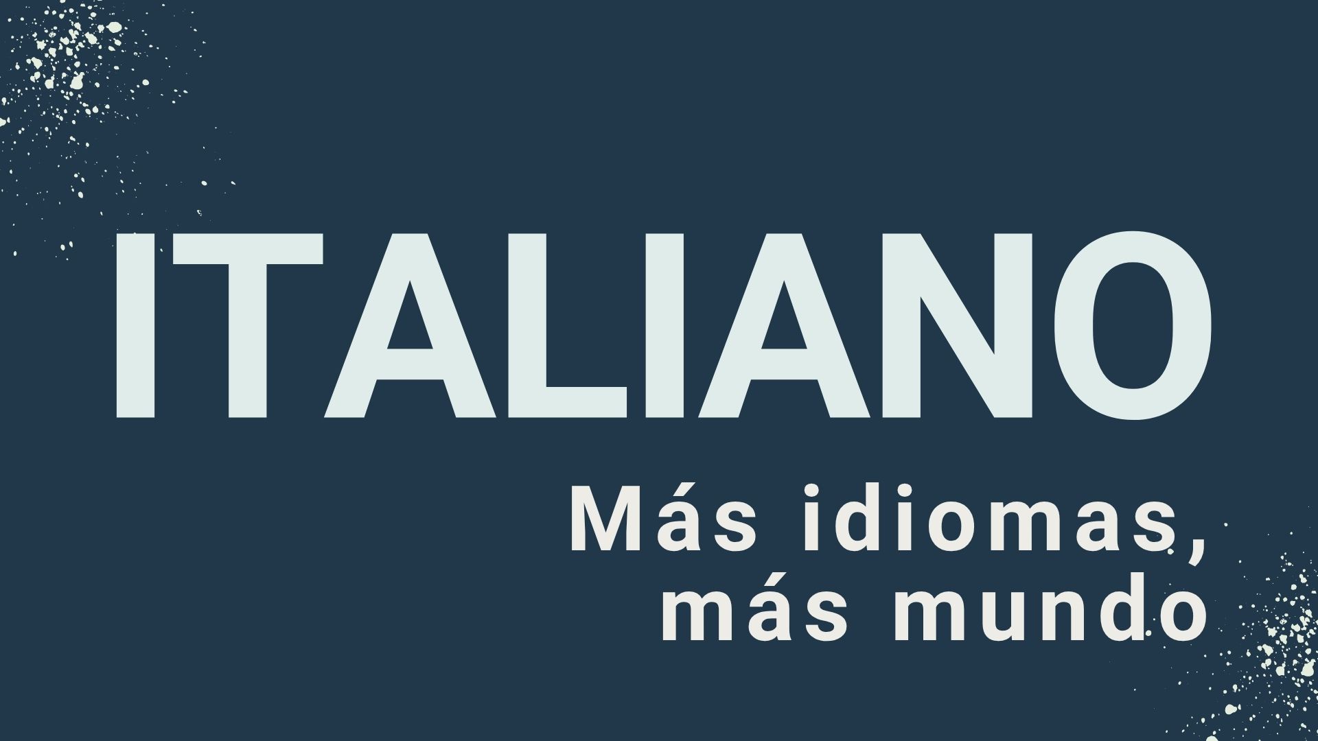 Imagen que anuncia nuevo curso de italiano