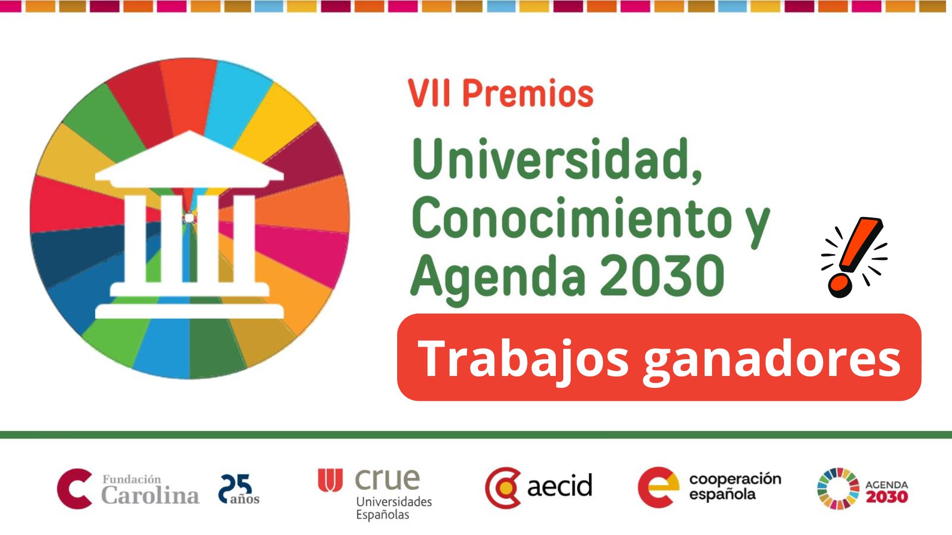 VII Convocatoria Premios Universidad, Conocimiento y Agenda 2030 - Trabajos ganadores