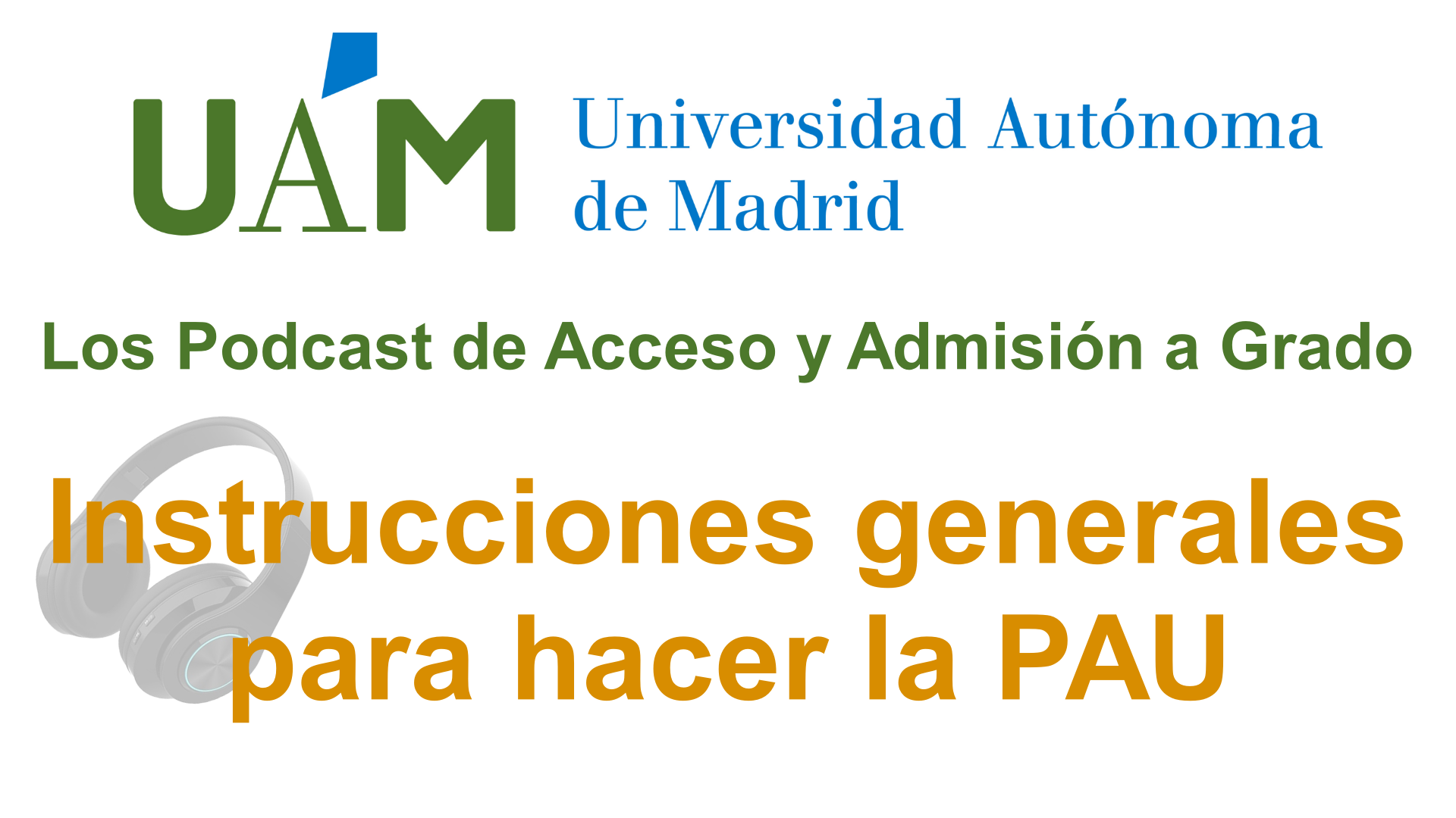 Instrucciones generales para hacer la PAU 2026