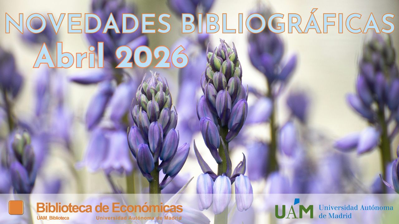 Cartel publicitando las novedades bibliográficas de abril 2026