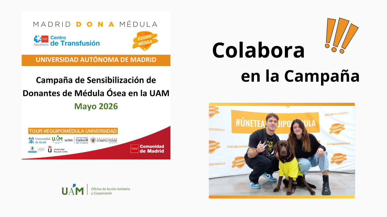 UAM - Colabora en la Campaña de Donación de Médula Ósea Mayo 2026
