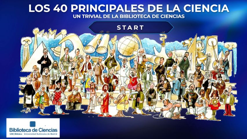 Sánchez Ron en la Biblioteca de Ciencias