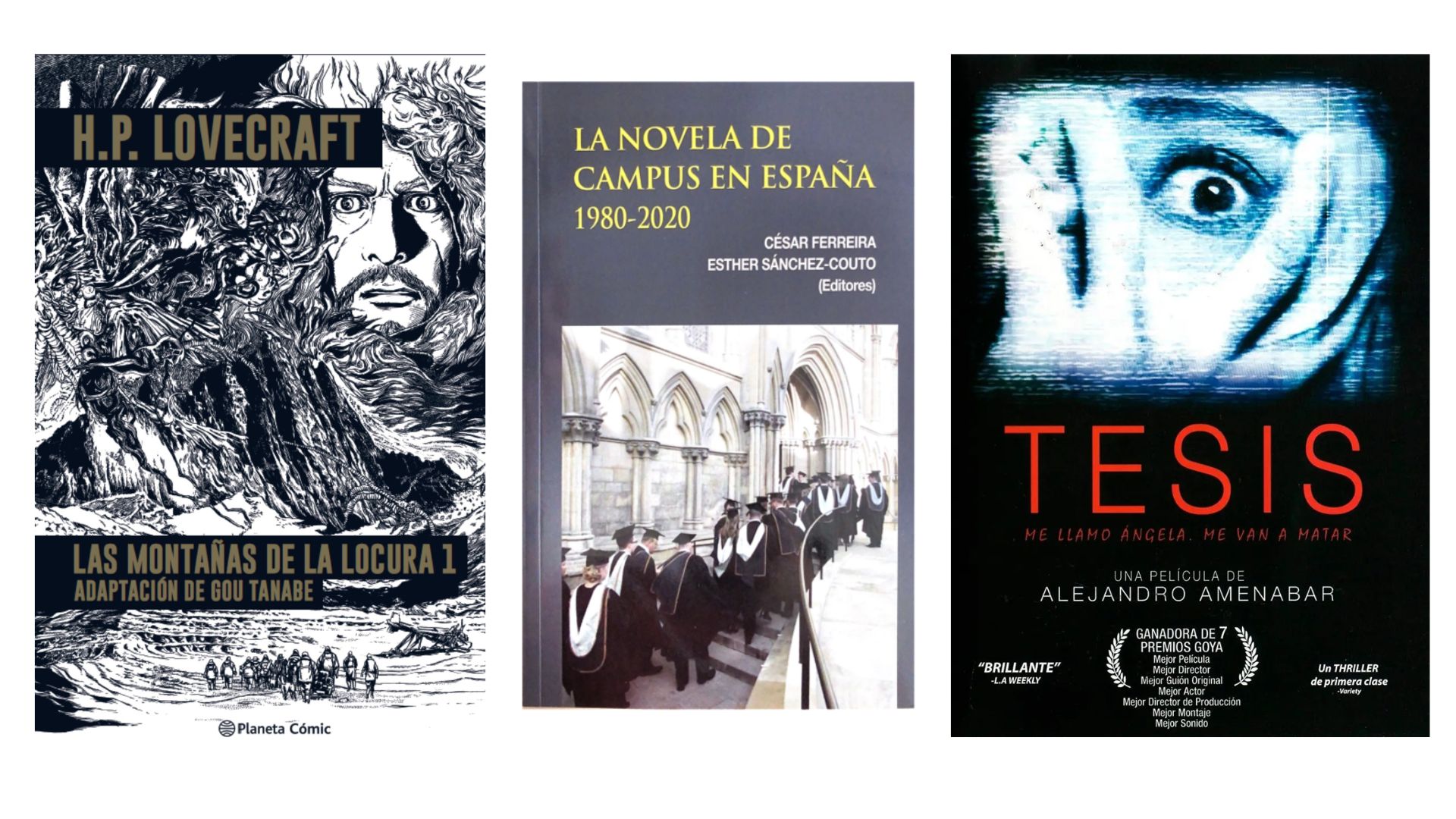 Las montañas de la locura, H.P. Lovecraft; La novela de campus en España; Tesis