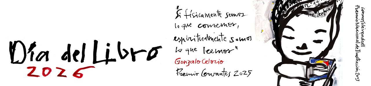 Cartel conmemorativo dia del libro 2026