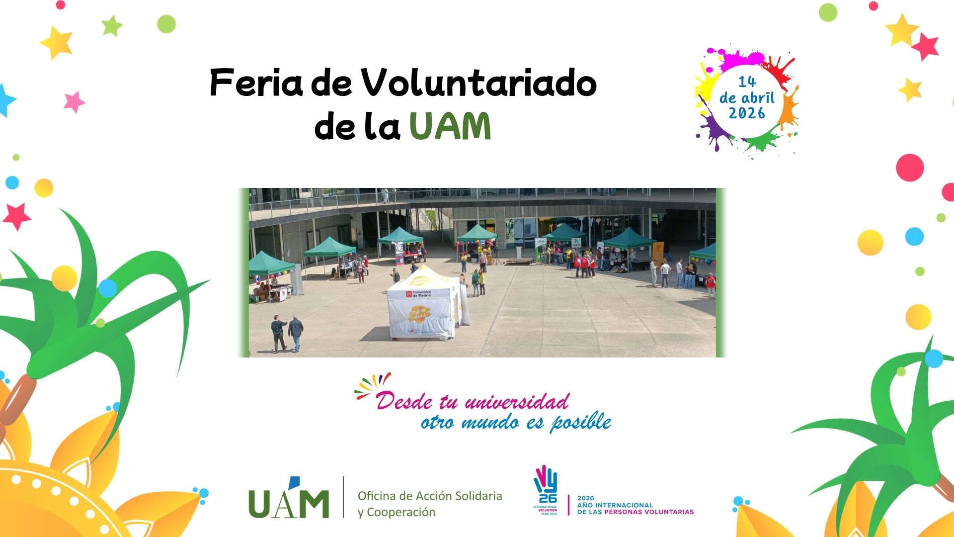 Feria del Voluntariado de la UAM: un nuevo espacio de encuentro entre estudiantes y ONG