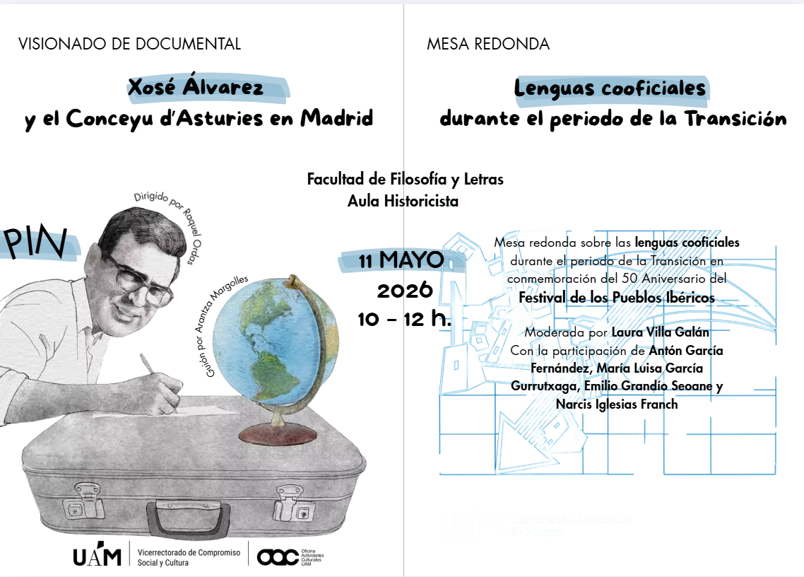 Cartel de la primera actividad del aniversario del Festival de los Pueblos Ibéricos. / UAM