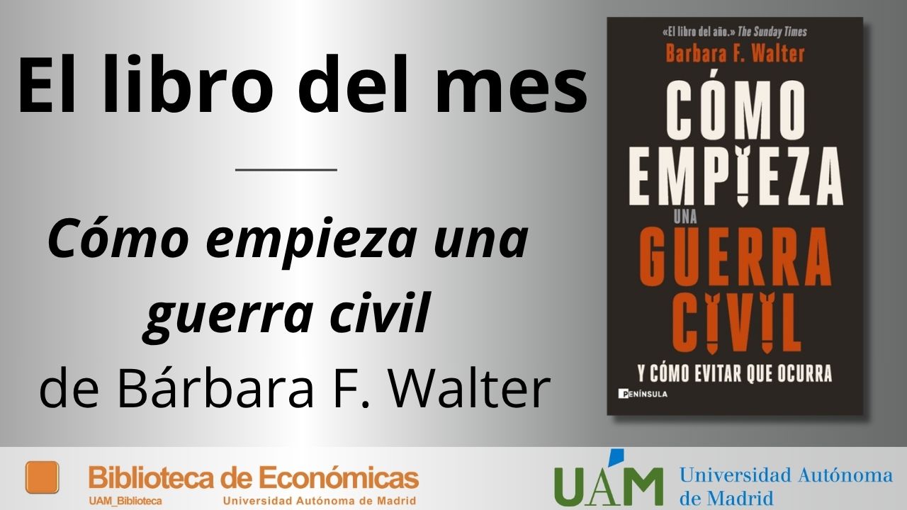 Cartel publicitando el libro recomendado del mes de mayo 2026