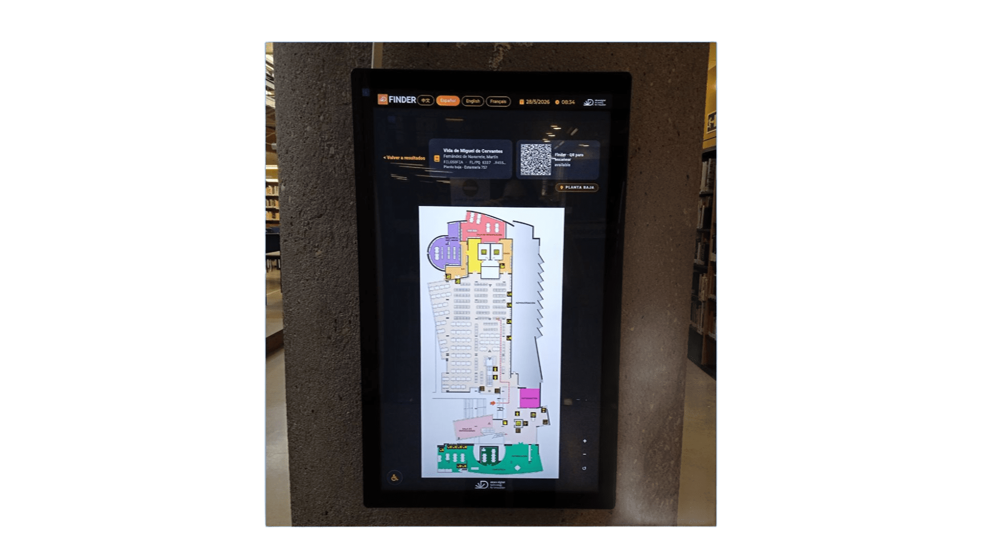 Mapa interactivo de Finder
