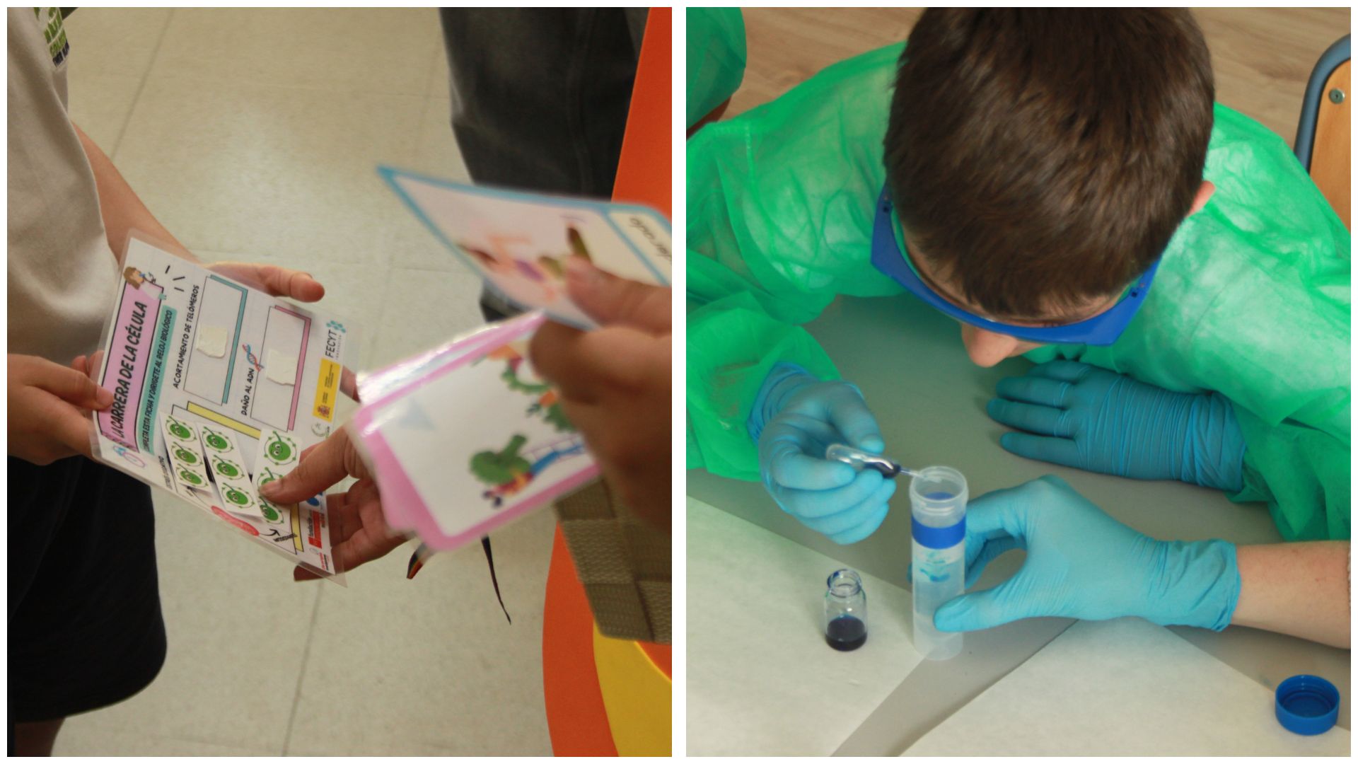Actividades de divulgación realizadas en el colegio Tres Olivos