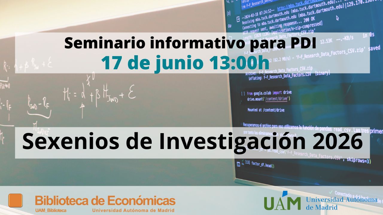 Cartel anunciando seminario sexenios de investigación 2026