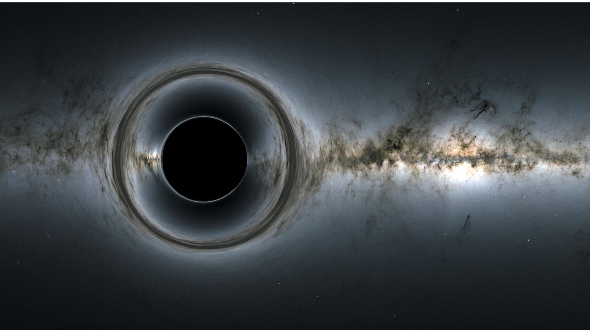 Simulación Centro de Vuelo Espacial Goddard de la NASA; imagen de fondo ESA/Gaia/DPAC