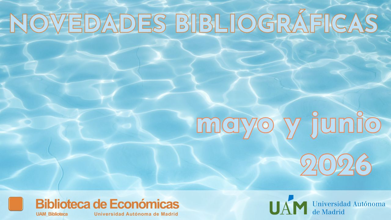 Cartel publicitando las novedades bibliográficas de mayo y junio 2026