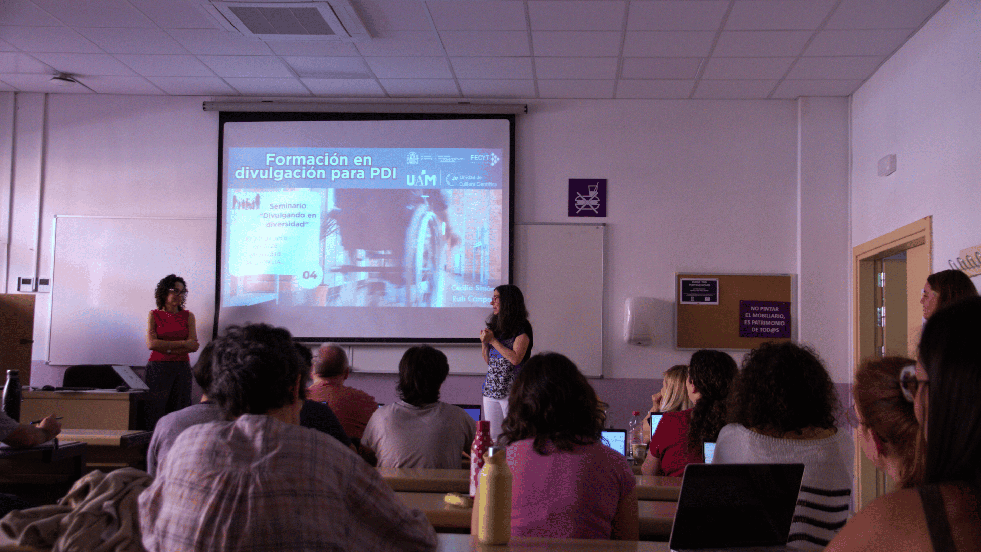 Sesión presencial del curso