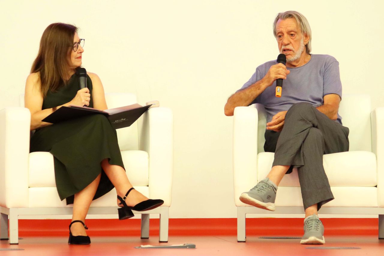 La rectora y Luis Pastor.