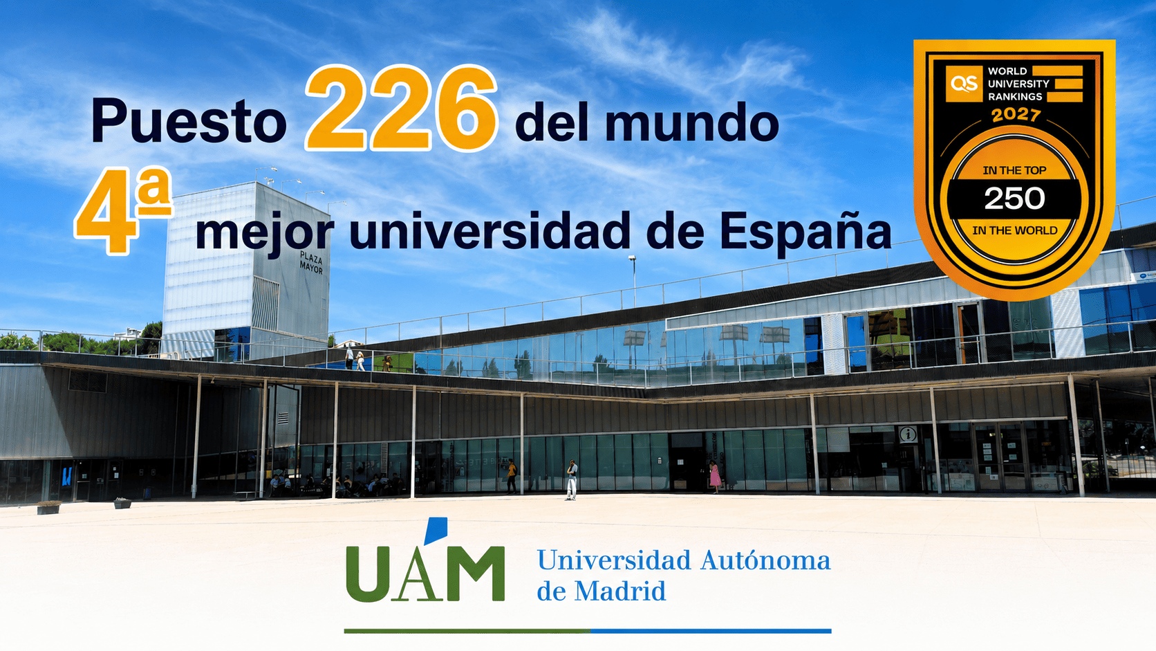 Imagen de la Plaza Mayor UAM. / UAM
