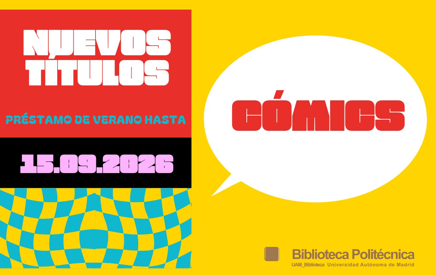 Imagen utilizada para ilustrar las novedades de la colección de cómics de la Biblioteca Politécnica de la UAM