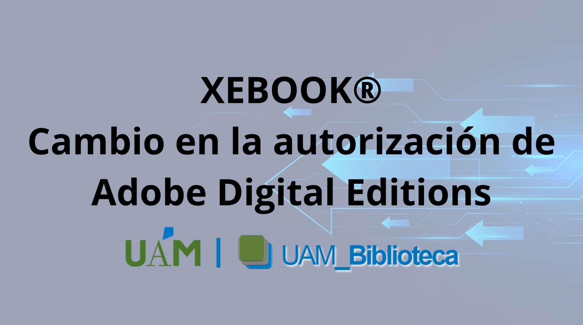 XEBOOK® - Cambio en la autorización de Adobe Digital Editions