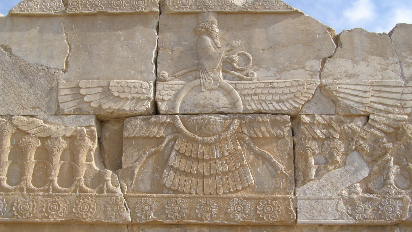Faravahar en Persépolis