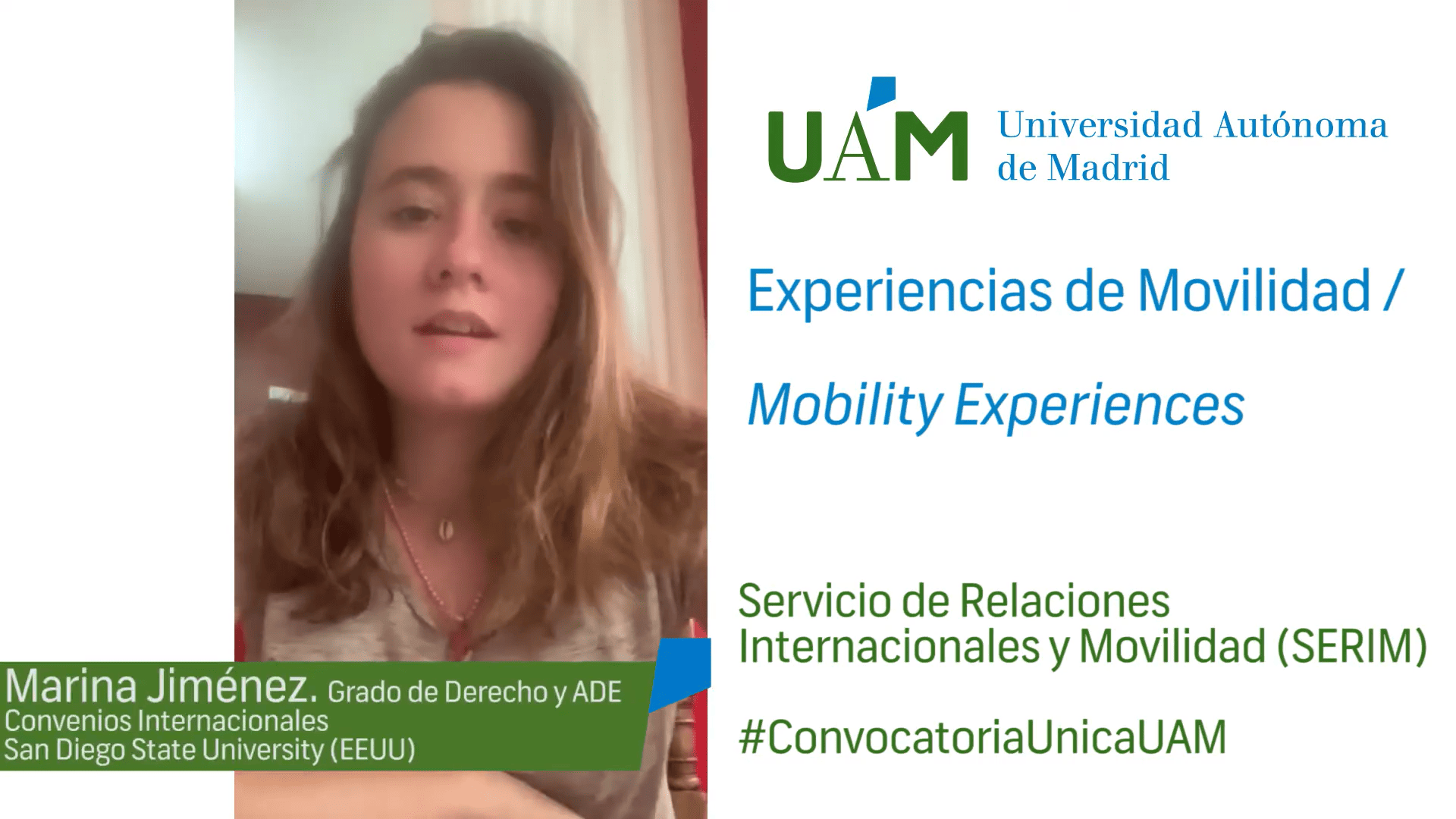 La estudiante Marina nos cuenta cómo fue su experiencia de movilidad en EEUU
