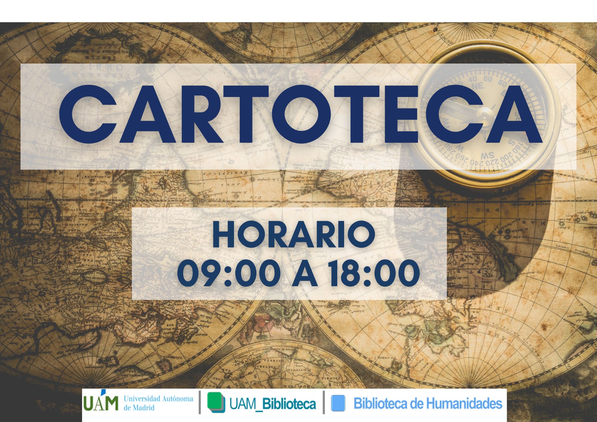 Horario cartoteca: 9:00 a 18:00 H