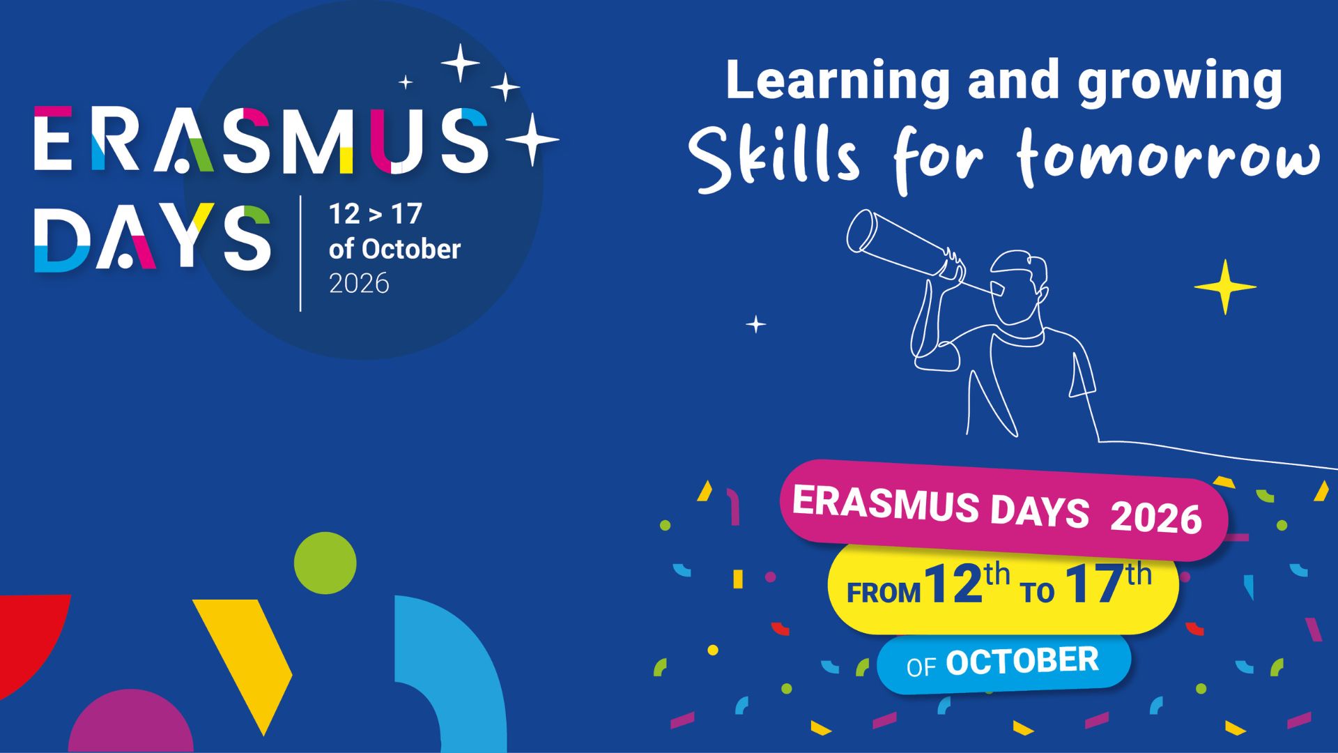 Erasmus Days 12 - 17 octubre 2026