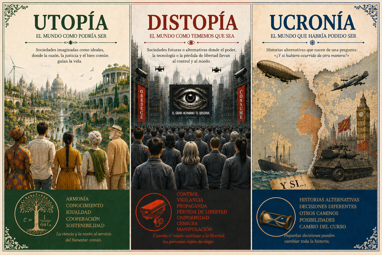 Utopía-Distopía-Ucronía