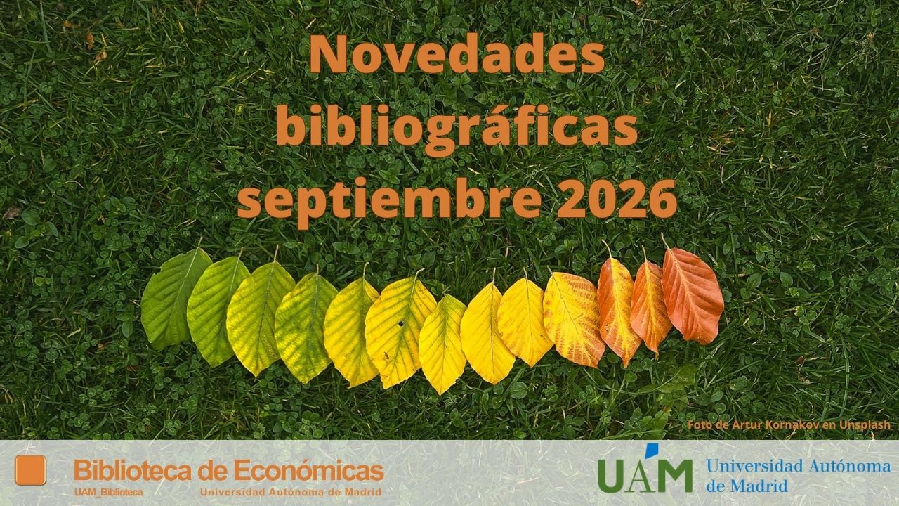 Cartel publicitando las novedades bibliográficas de septiembre 2026