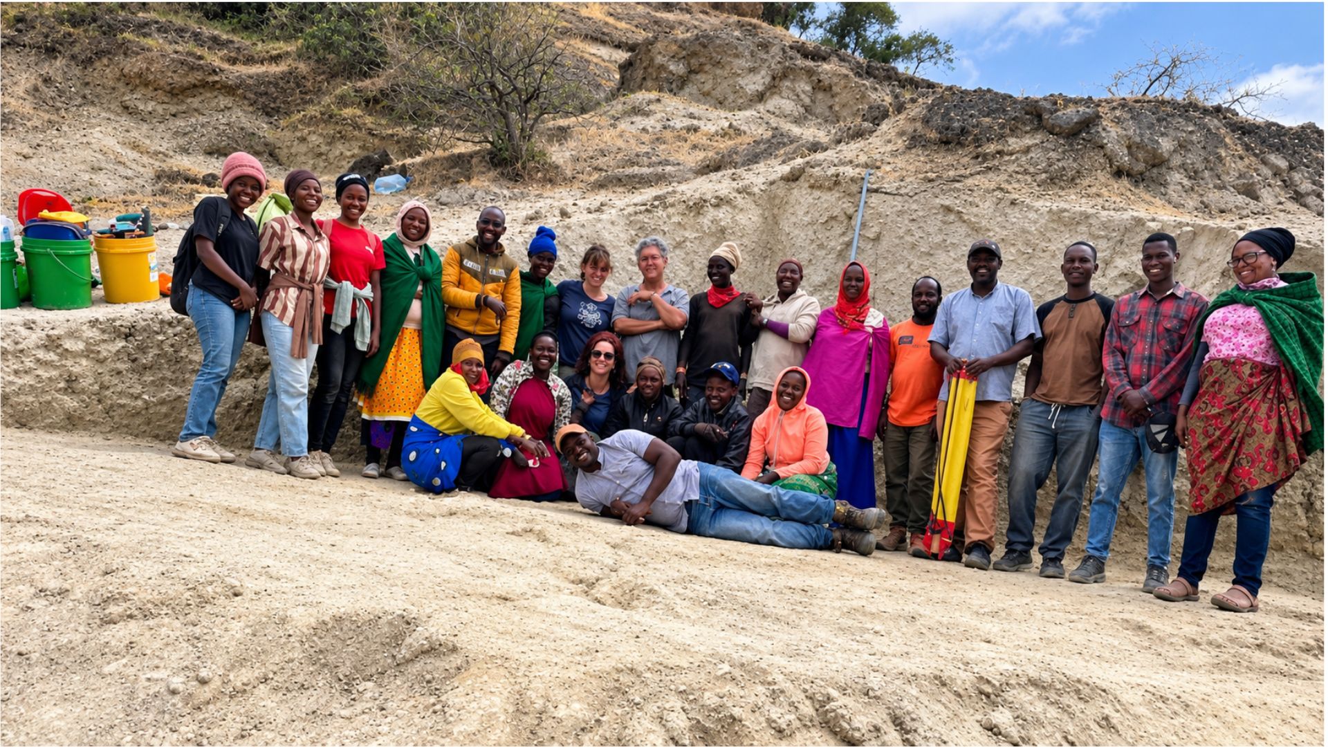 Equipo de excavación del Proyecto ‘Early Human Life at Oldupai Gorge, Tanzania’. Campaña 2026