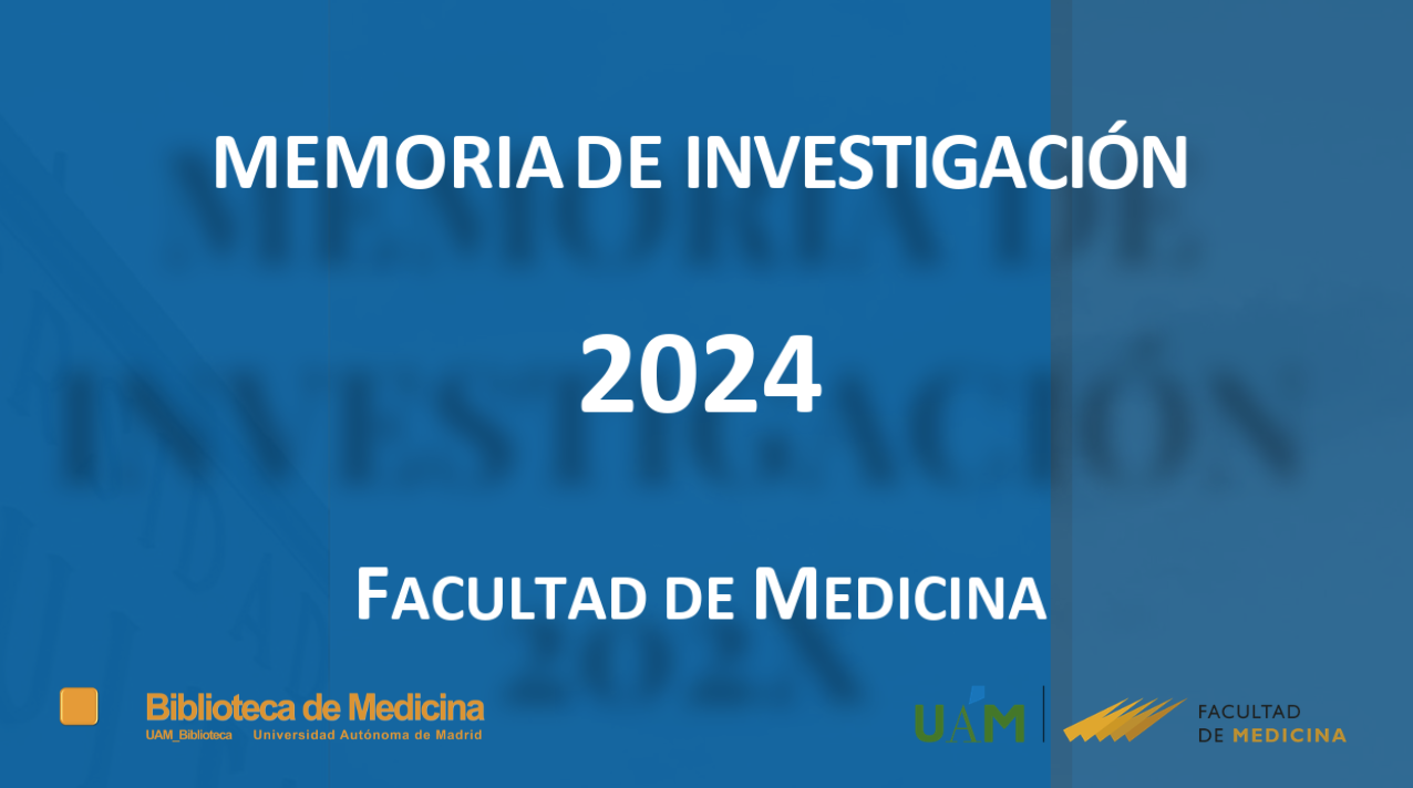 Publicada la Memoria de Investigación 2024