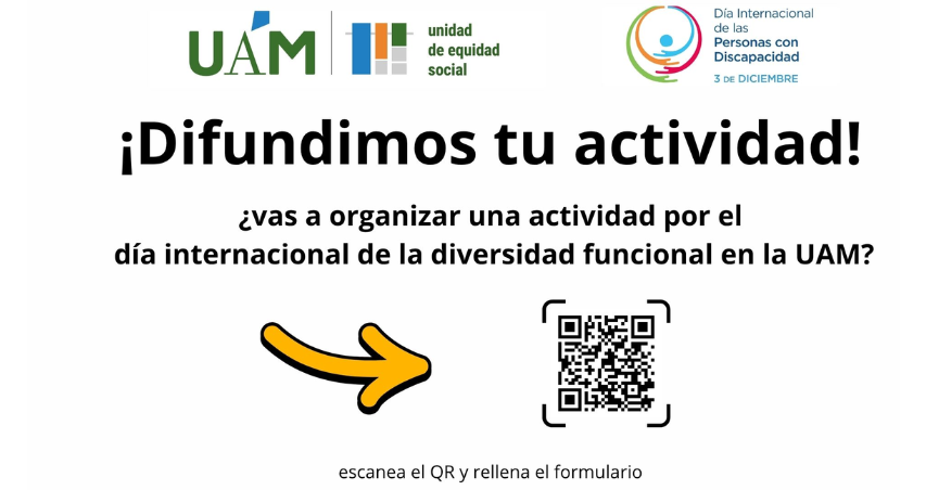 3 de DICIEMBRE en la UAM - Difundimos tu actividad