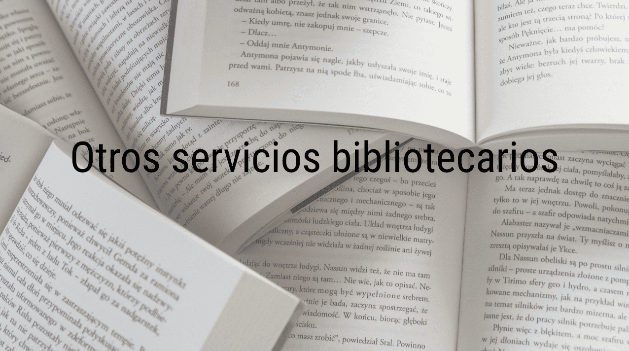 Otros servicios bibliotecarios