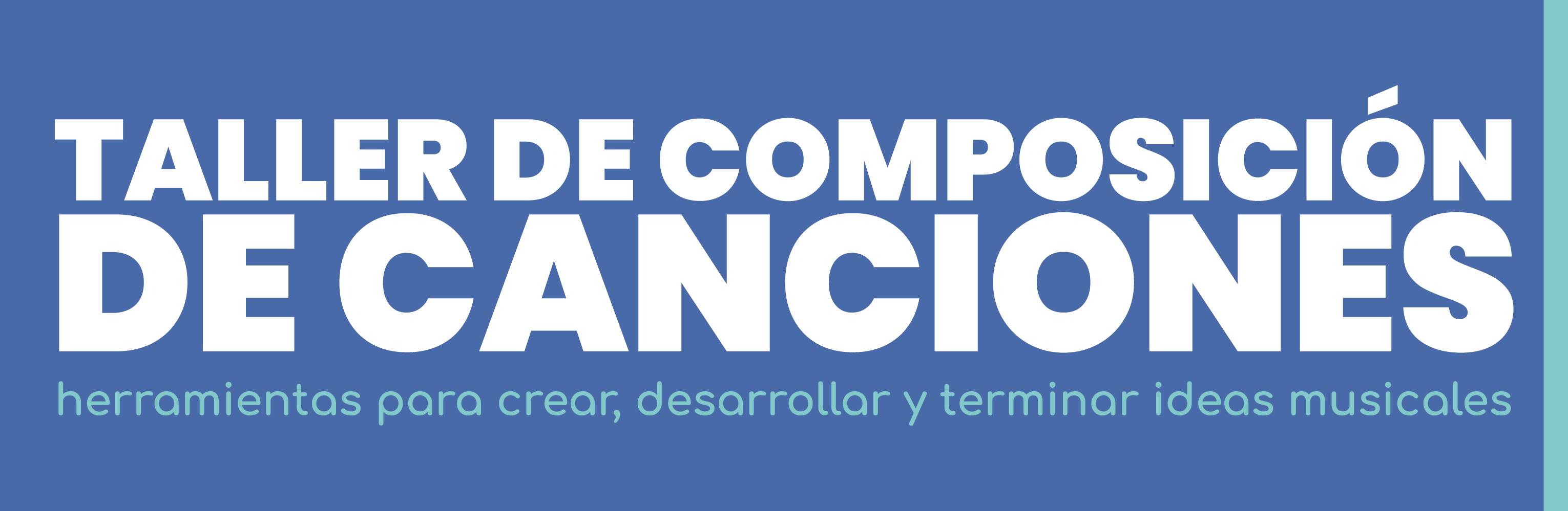 Carteleta Composición de Canciones CSIPM