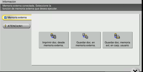 pantalla información 