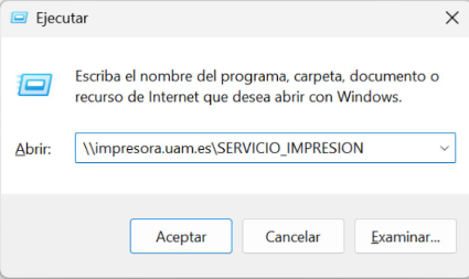 pantalla ejecutar de windows